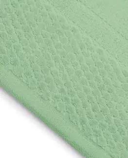 Ručníky AmeliaHome Sada 3 ks ručníků RUBRUM klasický styl světle zelená, velikost 50x90+70x130