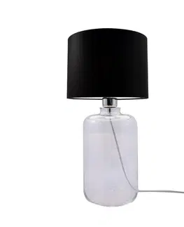 Designové stolní lampy ZUMALINE Stolní lampa SAMASUN čirá 5501BK