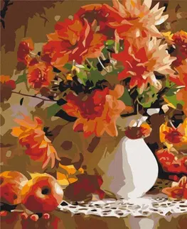 Květy Malování podle čísel podzimní kytice květin