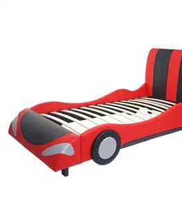 Dětské pokoje Dětská postel auto HWC-E14 Červená