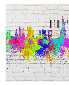 Tapety města Fototapeta barevný New York v abstraktním provedení - Colors of New York