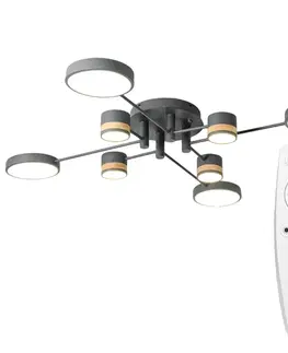 Svítidla TooLight Stropní LED svítidlo na dálkové ovládání Lorein II šedé