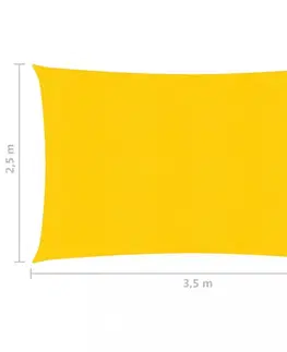 Stínící textilie Stínící plachta obdélníková HDPE 2,5 x 3,5 m Dekorhome Antracit