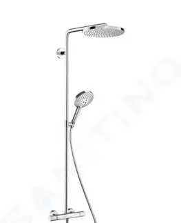 Sprchy a sprchové panely HANSGROHE Raindance Select S Sprchový set Showerpipe s termostatem, 3 proudy, chrom 27633000
