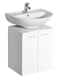 Koupelnový nábytek AQUALINE DINO skříňka pod umyvadlo 50x30x50cm, bílá 57030
