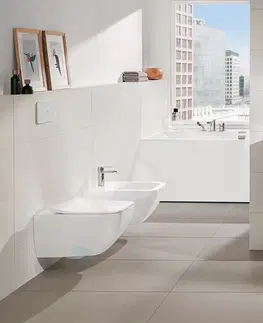 Záchody VILLEROY & BOCH Venticello Závěsné WC, DirectFlush, CeramicPlus, alpská bílá 4611R0R1