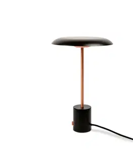 Designové stolní lampy FARO HOSHI černá a broušená měď stolní lampa