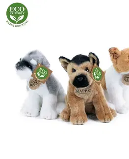 Hračky RAPPA - Pes sedící plyšový 18cm, Mix Produktů