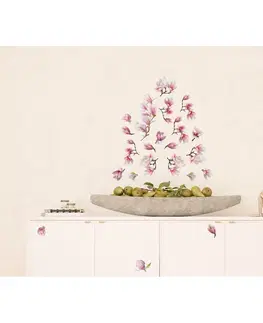 Samolepky na zeď Samolepící dekorace Magnolia, 42,5 x 65 cm