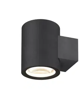 LED nástěnná svítidla SLV BIG WHITE OCULUS UP/DOWN WL vnitřní LED nástěnné přisazené svítidlo černé 2000–3000 K 1004670