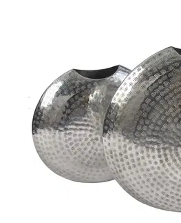 Dekorace LuxD Designová sada 2 váz Khalil stříbrná