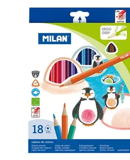Hračky MILAN - Pastelky trojhranné 18 ks