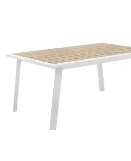 Zahradní stolky Hliníkový stůl NOVARA 170/264 cm (bílá)