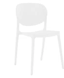 Zahradní židle Plastová židle FEDRA stohovatelná Tempo Kondela Černá