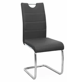 Židle Jídelní židle ABIRA NEW  Tempo Kondela Tmavě šedá