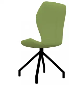 Židle Jídelní židle 4 ks umělá kůže Dekorhome Cappuccino