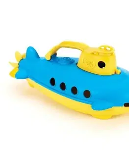 Vodní hračky Green Toys Ponorka žlutá rukojeť