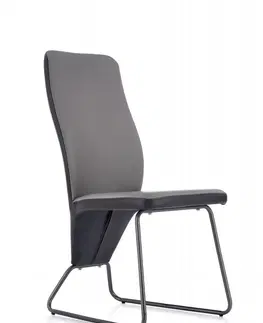 Židle HALMAR Jídelní židle Navia černá/šedá/super šedá
