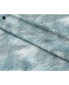 Závěsy Výprodej Dekorační látky, OXY Žíhání, modrotyrkysové, 150 cm