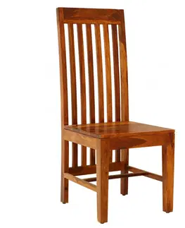 Židle Židle Gani s žebrováním z indického masivu palisandr / sheesham