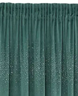 Zatemňovací závěsy Luxusní sametový stínící závěs tyrkysové barvy 140 x 270 cm
