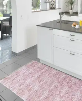 Běhouny Moderní růžový běhoun do kuchyně