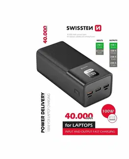 Elektronika SWISSTEN Powerbanka pro notebook 40 000 mAh POWER LINE