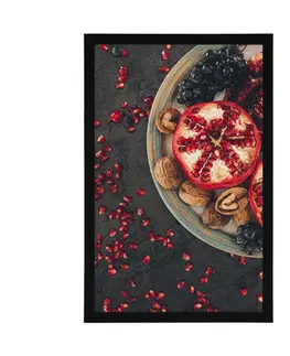 S kuchyňským motivem Plakát směs s granátovým jablkem