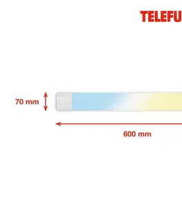 LED stropní svítidla BRILONER TELEFUNKEN LED CCT skříňkové svítidlo 60 cm 18W 2100lm bílé TF 202506TF