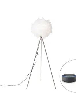 Stojaci lampy Chytrá romantická stojací lampa bílá včetně Wifi A60 - Feather