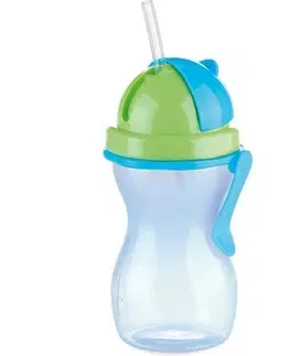 Boxy na svačinu TESCOMA dětská láhev s brčkem BAMBINI 300 ml, zelená, modrá