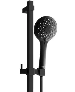 Sprchy a sprchové panely MEXEN/S DQ74 posuvný sprchový set, černá 785744581-70