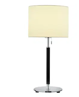 Stolní lampy HELL Stolní lampa Pull, textilní stínidlo, 53 cm