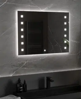 Koupelnová zrcadla MEXEN Ner zrcadlo s osvětlením 80 x 60 cm, LED 600 9809-080-060-611-00