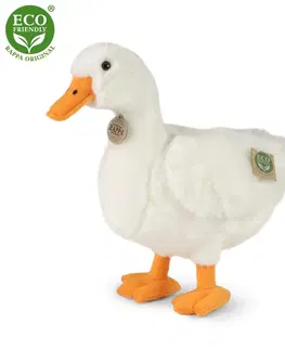Hračky RAPPA - Plyšová kachna bílá 33 cm ECO-FRIENDLY