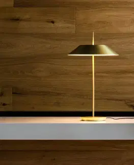 Stolní lampy Vibia Vibia Mayfair stolní lampa LED, zlatá matná