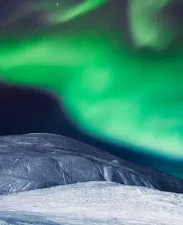 Obrazy přírody a krajiny Obraz polární záře na obloze