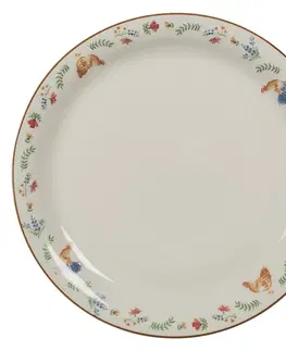 Talíře Porcelánový dezertní talířek Chicken and Rooster- Ø 20 cm Clayre & Eef ARDP