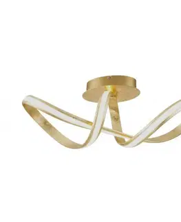 Designová stropní svítidla PAUL NEUHAUS LED stropní svítidlo, zlatá, elegantní, moderní SimplyDim 3000K PN 8331-12