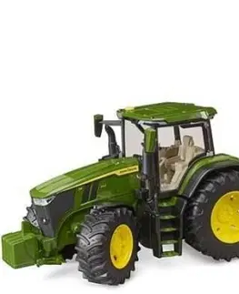 Hračky BRUDER - Traktor John Deere 7R 350 s přívěsem a kladinami