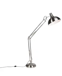 Stojaci lampy Chytrá stojací lampa ocelová včetně Wifi A60 - Hobby