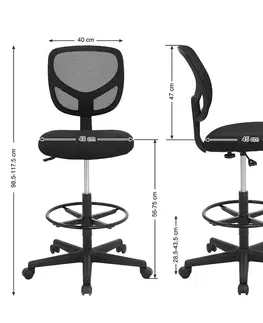 Kancelářské židle SONGMICS Kancelářská židle Banmor černá