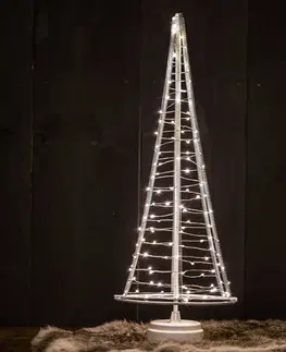 Vánoční vnitřní dekorace Hemsson Stromek Santa's Tree, stříbrný drát, výška 51 cm
