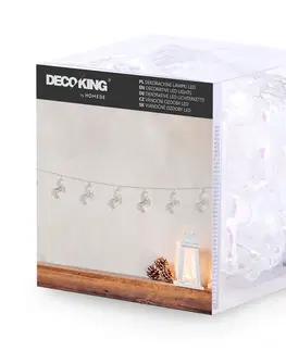 Vánoční řetězy a lamety DecoKing Světelný řetěz RAINBOWPONY transparentní