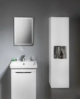 Koupelnový nábytek SAPHO ELLA umyvadlová skříňka 46,5x65x38,5cm s umyvadlem CITY, 1x dvířka, levá, bílá (70055) EL055-3030-01