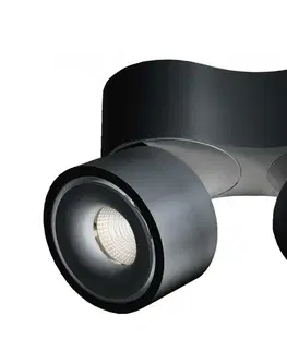 LED bodová svítidla Light Impressions Deko-Light stropní přisazené svítidlo Uni II Mini Double 220-240V AC/50-60Hz 15,00 W 3000 K 980 lm 160 mm tmavě černá RAL 9005 348177
