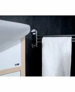 Koupelnový nábytek SAPHO XR407 X-Round trojitý držák na ručníky otočný 45 cm, stříbrná