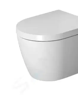 Záchody DURAVIT ME by Starck Závěsné WC Compact, Rimless, bílá/matná bílá 2530092600
