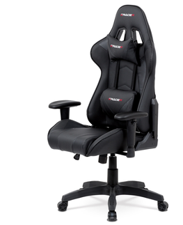Kancelářské židle Kancelářská židle NUMMULAR, černá koženka/černá látka
