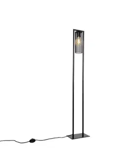 Stojaci lampy Chytrá moderní stojací lampa černá včetně Wifi ST64 - Balenco Wazo